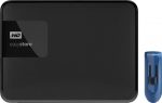 WD - disco duro portátil easystore de 4 TB externo USB 3.0 con unidad flash USB easystore de 32 GB - negro / azul