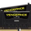 CORSAIR - Vengeance LPX 8GB (2PK 4GB) 3GHz PC4-24000 DDR4 DIMM Kit de memoria de escritorio sin búfer sin ECC - Negro