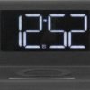 Aluratek - Reloj despertador con luz nocturna y carga inalámbrica Qi