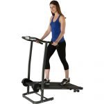 Caminadora FITNESS REALITY TR1000 Manual con 2 niveles de inclinación y volantes dobles