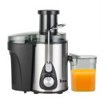 Exprimidor, centrífugo de 600 Watts, alto rendimiento, pequeño y compacto, silencioso, acero inoxidable, antigoteo, para frutas y vegetales.