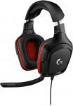 Logitech - Auriculares para juegos estéreo con cable G332 para PC - Negro / Rojo