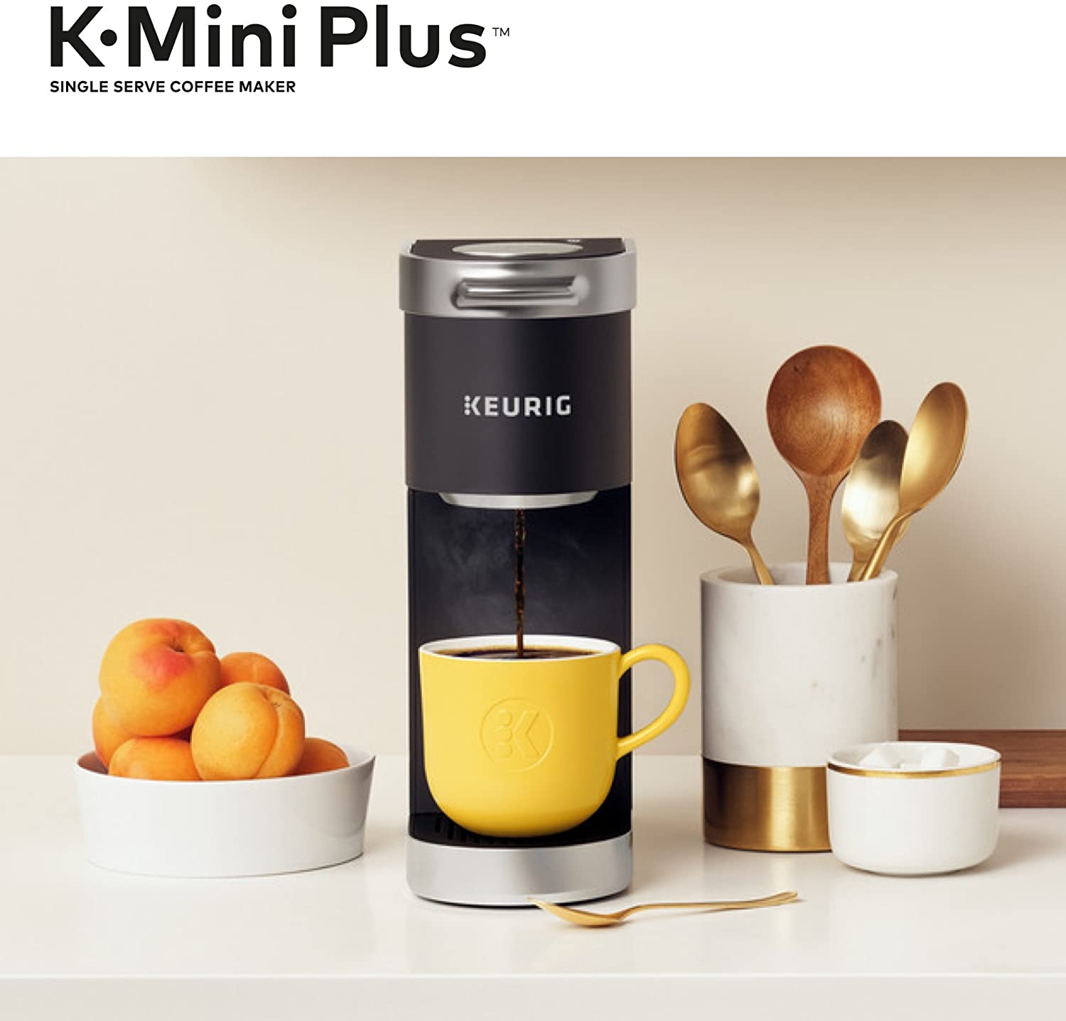 Keurig K-Mini Plus – Cafetera de una sola porción para cápsulas K-Cup, para  tazas de 6 a 12 onzas – deFabrica