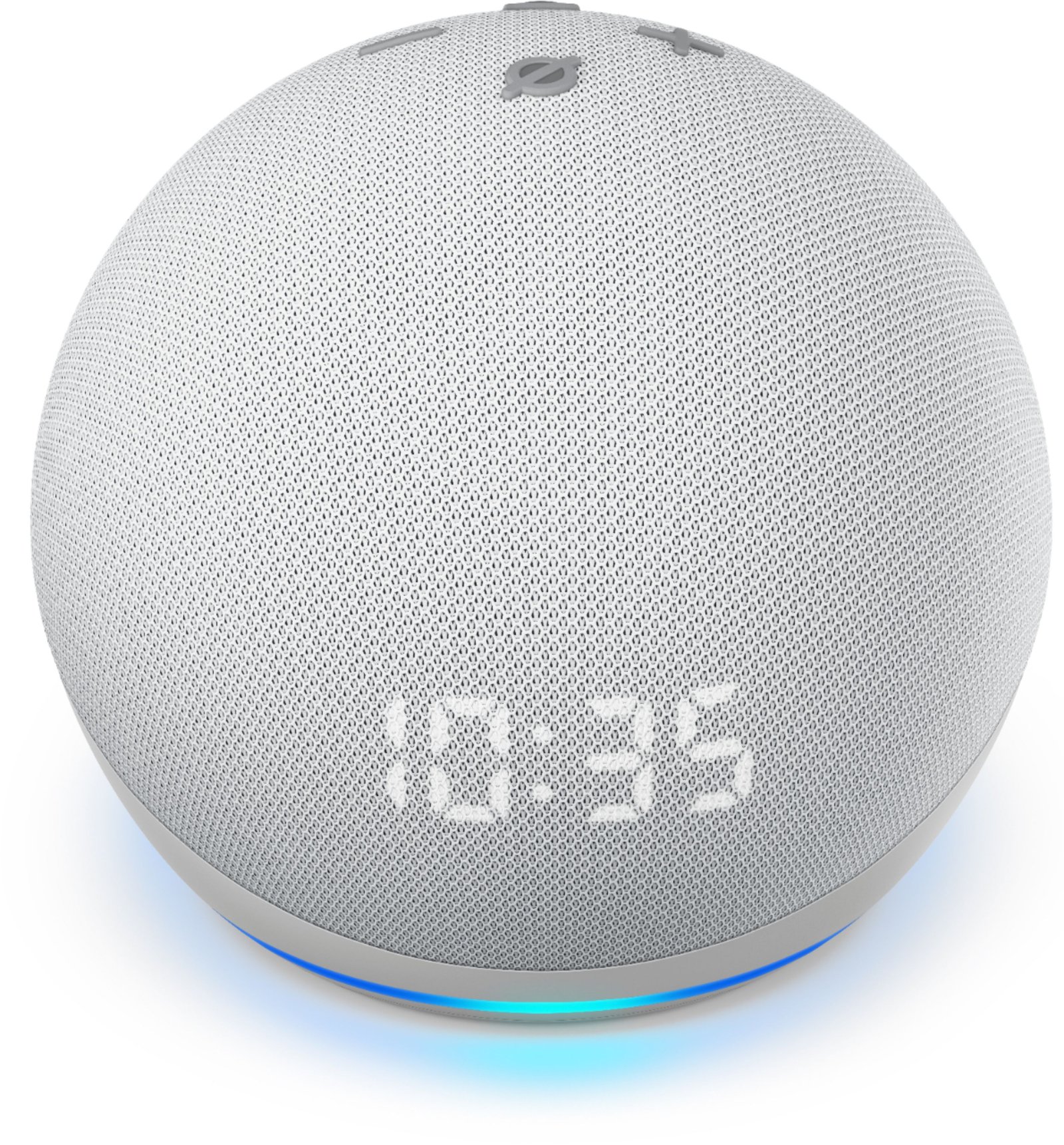– Altavoz inteligente Echo Dot (4ta generación) con reloj y Alexa –  Blanco glaciar – deFabrica