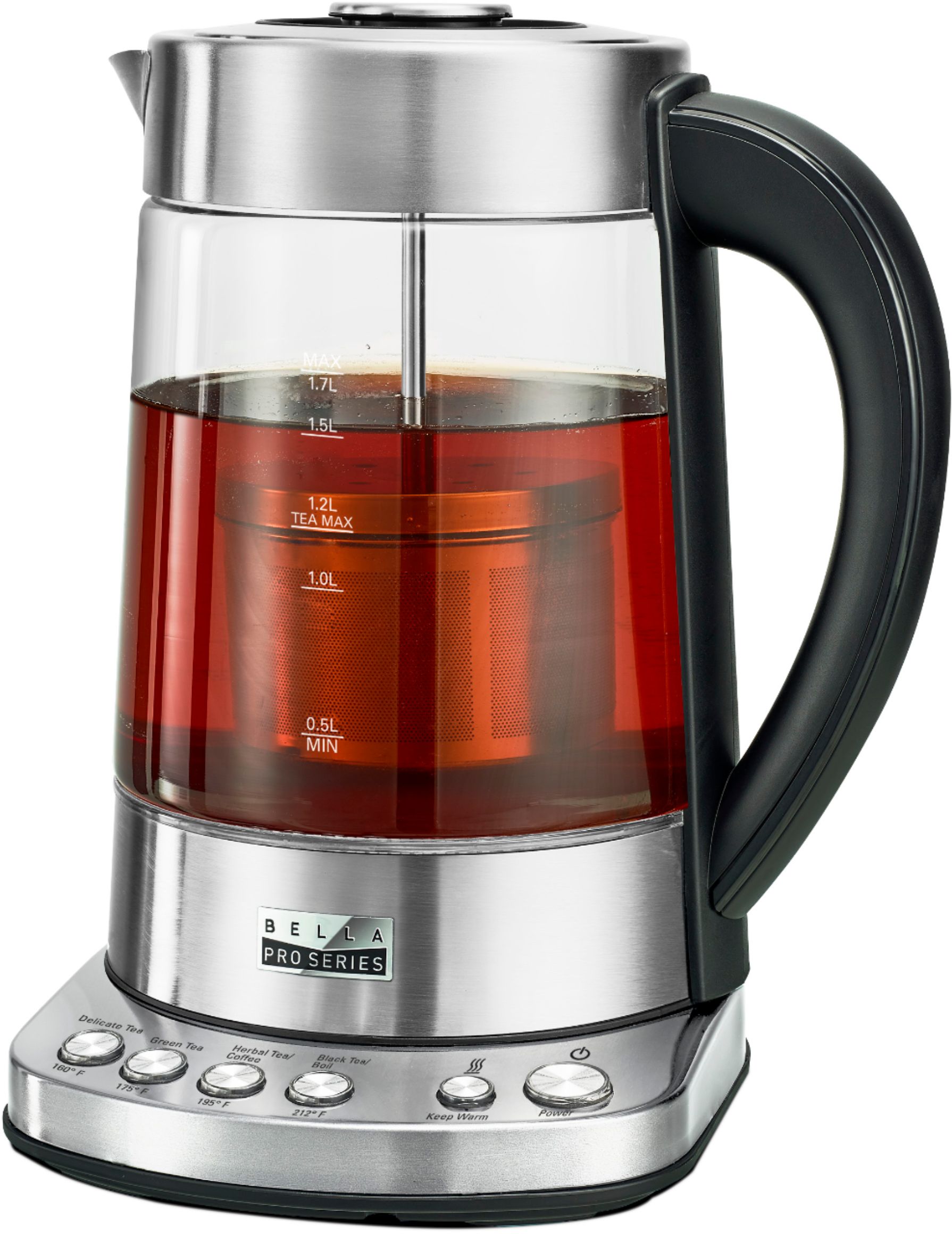 Bella Pro Series – Tetera / Hervidor eléctrico Pro Series 1.7L – Acero  inoxidable – deFabrica