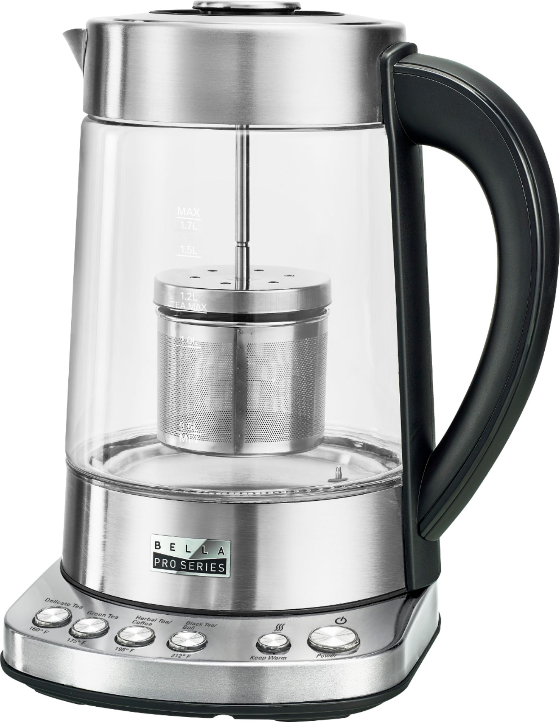 Bella Pro Series – Tetera / Hervidor eléctrico Pro Series 1.7L – Acero  inoxidable – deFabrica