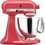 KitchenAid KSM150PSAC Artisan Series - Batidora de pie con capacidad de 5 cuartos o 4.7 litros, incluye escudo vertedor