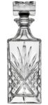 Decantador de diamante sofisticado de 28 oz / 750 ml con tapón adornado - Para whisky, bourbon, escocés, vodka, vino y licor