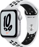 Apple Watch Nike SE (GPS) 44mm Caja de Aluminio - Correa Deportiva - Diseño - Plata
