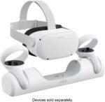 Anker - Base de carga con baterías recargables para auriculares y controladores Oculus Quest 2 VR - Blanco
