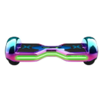 Hover-1 Eclipse Hoverboard con ruedas de 8 pulgadas, faros LED ultrabrillantes personalizables, altavoz Bluetooth incorporado, tiempo de carga de 4 horas, velocidad máxima de 12 km/h, iridiscente