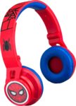 eKids - Auriculares supraaurales inalámbricos Marvel Spider-Man Homecoming 2 - Negro/Rojo