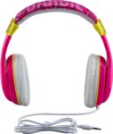 eKids Barbie - Auriculares con cable para colocar sobre las orejas, color rosa