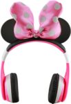 eKids - Auriculares inalámbricos Bluetooth Minnie Mouse - rosa