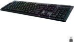 Logitech - G915 LIGHTSPEED Teclado para juegos con interruptor táctil GL mecánico inalámbrico de tamaño completo con retroiluminación RGB - Negro