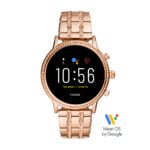 Fossil - Reloj inteligente Gen 5 44 mm Acero inoxidable - Oro rosa con correa de acero inoxidable en tono oro rosa