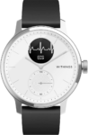 Withings - SCANWATCH - Reloj inteligente híbrido con ECG, frecuencia cardíaca y oxímetro - 42 mm - Blanco
