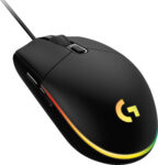 Logitech - Ratón óptico para juegos con cable G203 LIGHTSYNC con sensor de 8,000 DPI - Negro