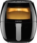 Chefman TurboFry Toque 8 Qt. Freidora de aire con pantalla digital avanzada - Negro