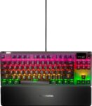 SteelSeries - Apex 7 TKL con cable mecánico marrón táctil y silencioso teclado para juegos con interruptor mecánico con retroiluminación RGB - negro