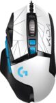Logitech - Ratón óptico para juegos con cable G502 HERO con iluminación RGB - K/DA, blanco