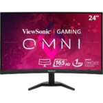 ViewSonic - Monitor LCD curvo FHD de 23,6" (DisplayPort HDMI) - Negro