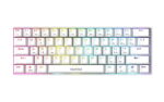 GAMDIAS - GD-HERMES E3 60% RGB Teclado mecánico con interruptor ROJO con cable - Blanco