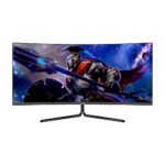 Viotek - GNV34DBE2 34" LED UWQHD 144Hz 1ms Curved Multimedia Gaming Monitor - Negro