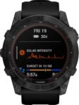 Garmin - fēnix 7X Sapphire Solar GPS Smartwatch 51 mm Polímero reforzado con fibra - Negro DLC Titanio
