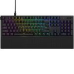 NZXT - Función Teclado mecánico modular con cable de tamaño completo con interruptores lineales RGB MX - Negro