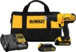 DEWALT - DCD771C2 Taladro inalámbrico de 20 V MAX, Kit Incluye 2 baterías de 20 V 1,3 Ah, cargador y Maletin.
