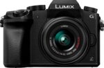 Panasonic - Cuerpo de cámara fotográfica digital 4K sin espejo LUMIX G7 con lente de 14-42 mm f3.5-5.6 II - DMC-G7KK - Negro