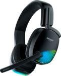 ROCCAT - Auriculares para juegos Syn Pro Air ligeros RGB inalámbricos con audio 3D y sonido envolvente para PC con iluminación AIMO, batería de 24 horas - Negro