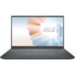 MSI - Laptop moderna de 14' Win10Pro - Gris carbón