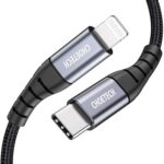 Cable Datos CHOETECH USB-C a Lightning PD 1.2m certificado por Apple NEGRO