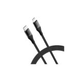 Cable Datos ILUV Lightning USB-C NEGRO 90cm universal Certificado MFI para iPhone iPad