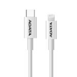 Cable Datos USB-C a Lightning PD ADATA Blanco - iPhone iPod iPad certificado por Apple