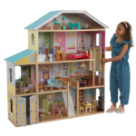 KidKraft Majestic Mansion Casa de muñecas de madera con 34 accesorios