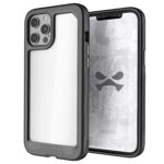 Funda GHOSTEK Atomic para iPhone 12 y 12 PRO Aluminio Negra transparente