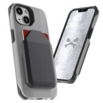 Funda GHOSTEK Exec para iPhone 13 Gris con porta tarjetas