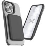 Funda GHOSTEK Exec para iPhone 14 PRO MAX Gris con porta tarjetas