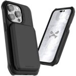 Funda GHOSTEK Exec para iPhone 14 PRO Negra con porta tarjetas