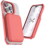 Funda GHOSTEK Exec para iPhone 14 PRO Rosa con porta tarjetas