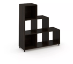 Mueble Librero 6 Nichos Tabaco