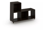 Mueble Librero 4 Nichos Café Oscuro