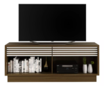 Mueble Rack Para Tv 65 Con 2 Gabetas Capuchino