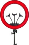 Sunpak - Anillo de luz arcoíris de 18" con micrófono de cañón