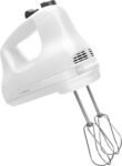 KitchenAid - Batidora de mano de 5 velocidades KHM512WH - Blanco